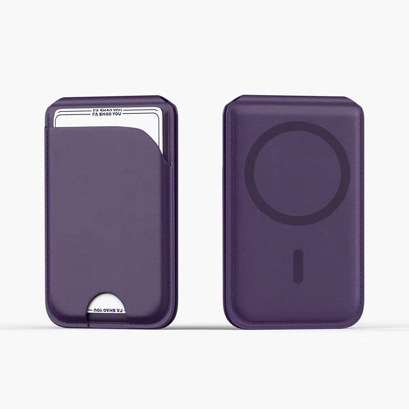 2-in-1 Magnetic PU Leather Card Holder Stand for Phone