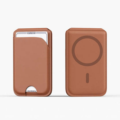 2-in-1 Magnetic PU Leather Card Holder Stand for Phone