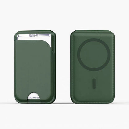 2-in-1 Magnetic PU Leather Card Holder Stand for Phone
