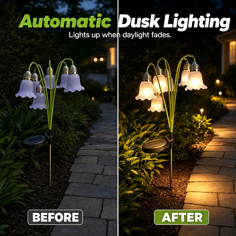 📢📢40% OFF !! ⏰Solar Flower Lights Outdoor Garden Decorations