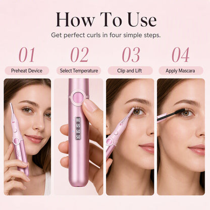 ⏳LAST DAY SALE 60% OFF !!💗Rechargeable Heated Eyelash Curler