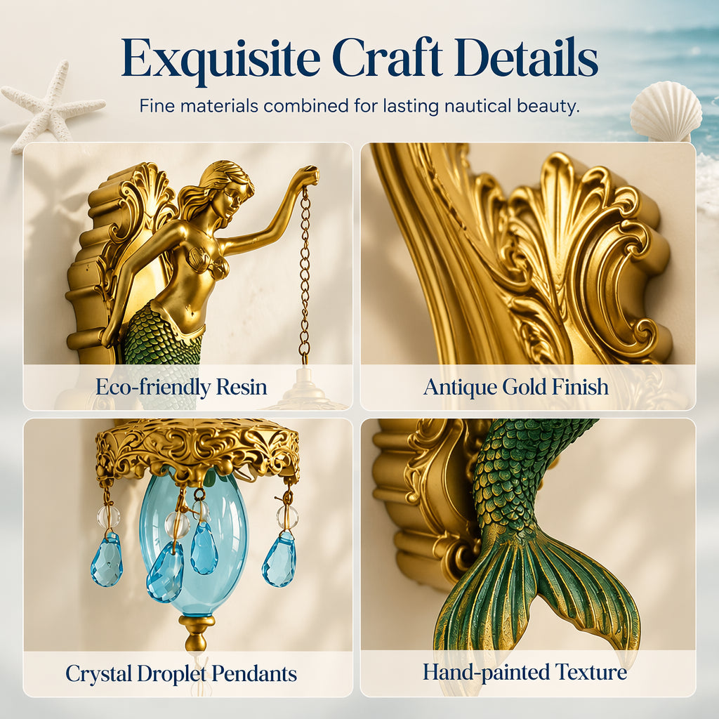 ⏳Limited-time 50% off⏰Vintage Mermaid Wall Sconce🧜‍♂️🏘️
