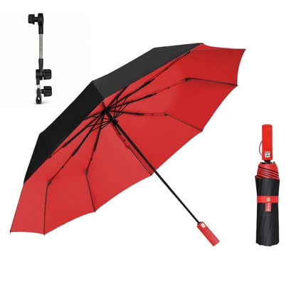 🌂 Large Automatic Umbrella – Windproof Rain & UPF 50+ Sun Protection, One-Button Open for Commuting & Outdoor Use ☀️🌧️