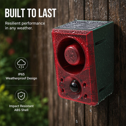 🚨 Solar Powered Security Light with Motion Alarm – 2-in-1 Outdoor Floodlight & Deterrent Siren, Waterproof for Garden, Driveway & Dark Corners 🔒💡