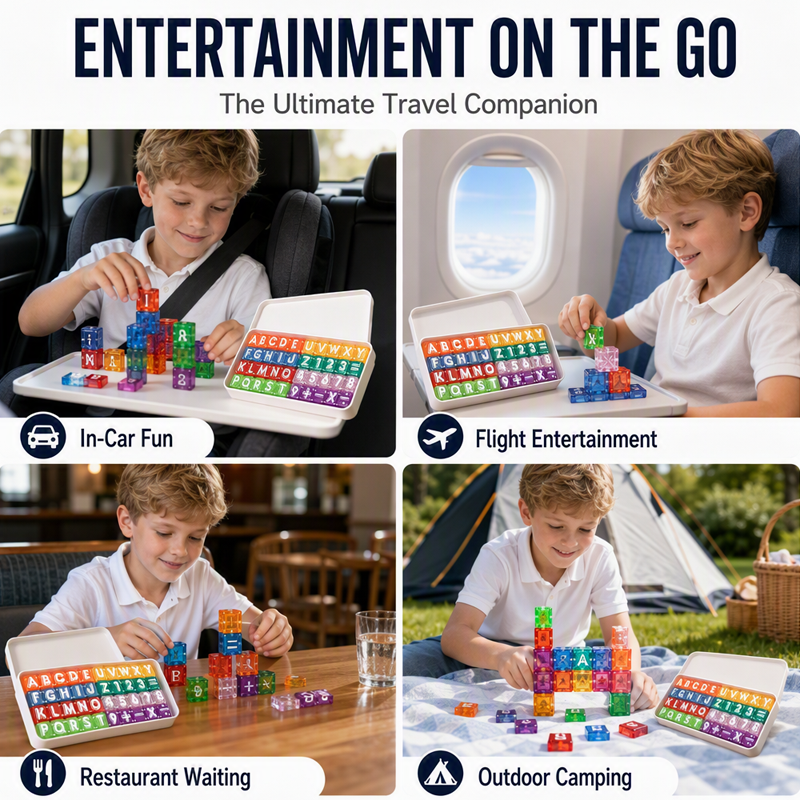 📢📢40% OFF !! ⏰Magnetic Alphabet Number Cubes for Children