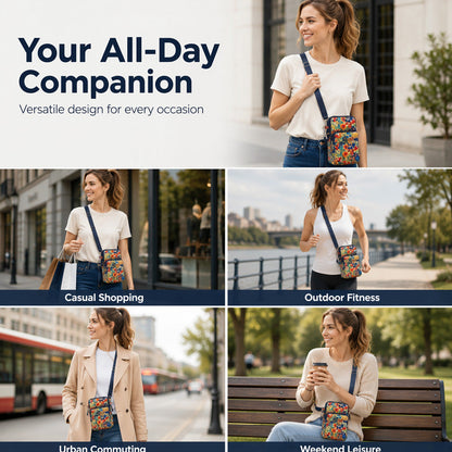 🎉 2026 Sale — Over 28,700 Sold!💞 Printed Sports Armband & Crossbody Bag – Light‑weight 🎒