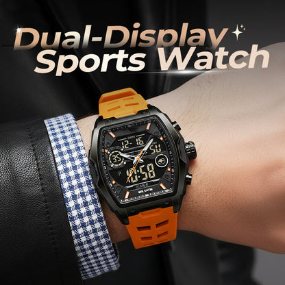 ⌚ Read It in the Dark – Men's Dual Display Sports Watch with Luminous Dial. Waterproof & Rugged. 50% Off. UK Stock