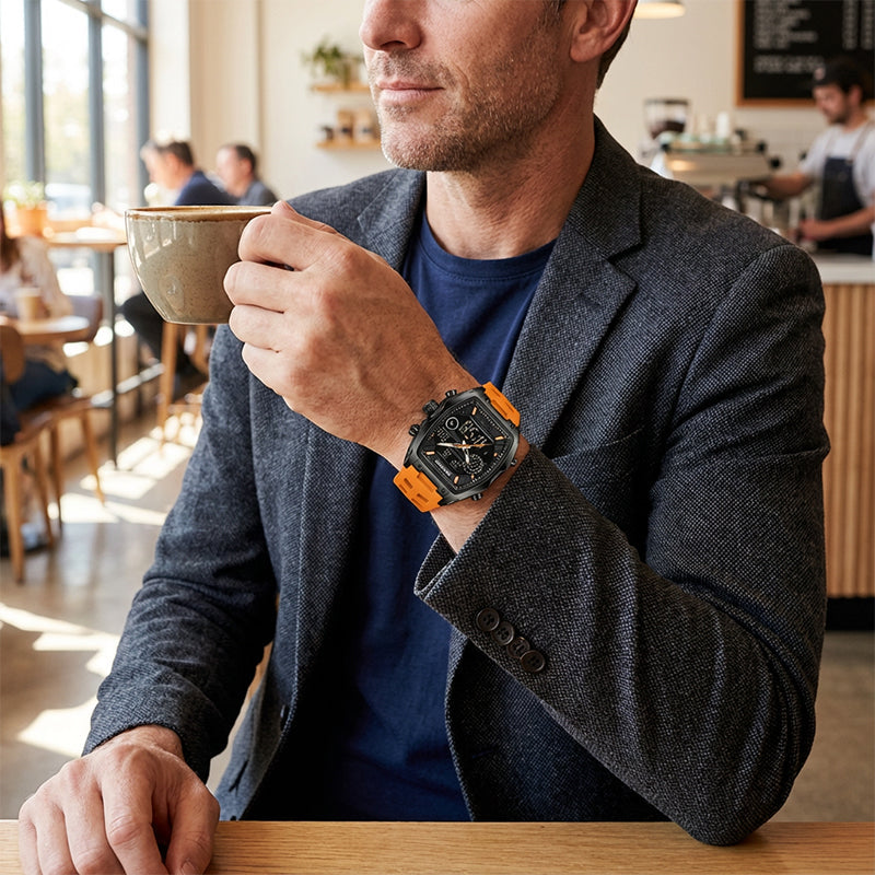 ⌚ Read It in the Dark – Men's Dual Display Sports Watch with Luminous Dial. Waterproof & Rugged. 50% Off. UK Stock