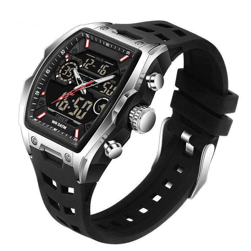 ⌚ Read It in the Dark – Men's Dual Display Sports Watch with Luminous Dial. Waterproof & Rugged. 50% Off. UK Stock
