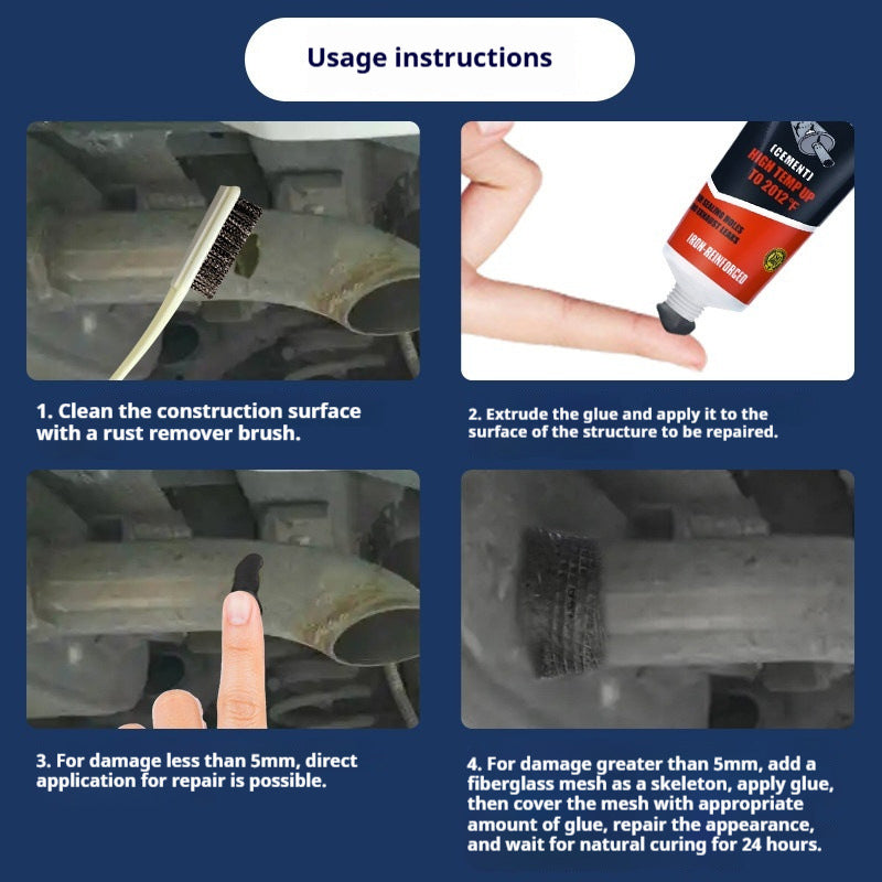 🔥 2026 Sale — Over 30 400 Sold!🚗 Heat‑Resistant Exhaust Repair Glue