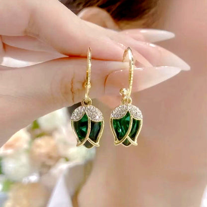 ⏳Limited-time 50% off⏰Elegant Rosebud C-Shaped Hoop Earrings👂💎