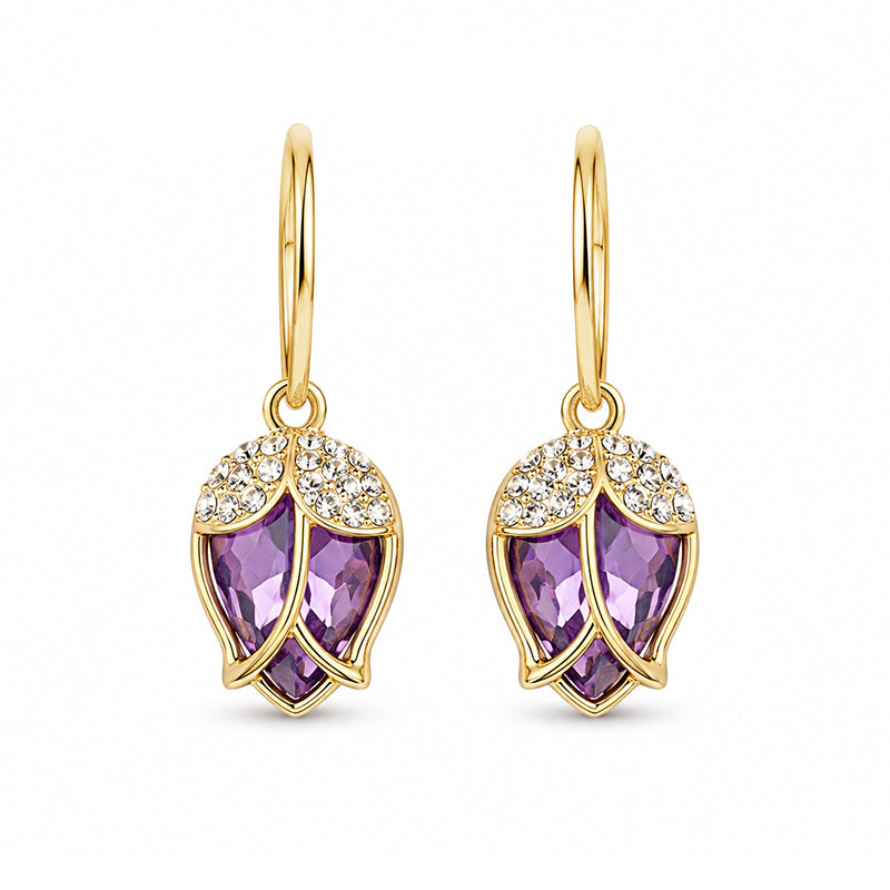 ⏳Limited-time 50% off⏰Elegant Rosebud C-Shaped Hoop Earrings👂💎