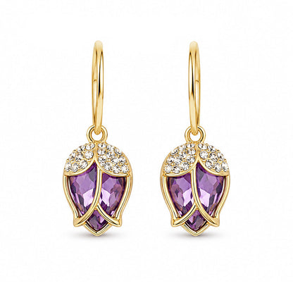 ⏳Limited-time 50% off⏰Elegant Rosebud C-Shaped Hoop Earrings👂💎