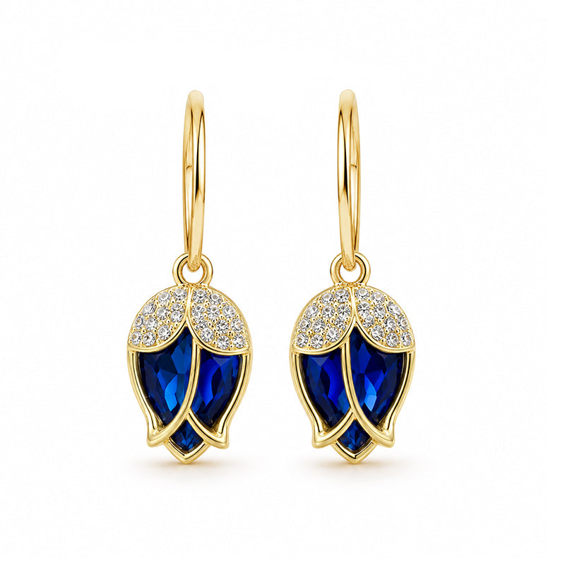 ⏳Limited-time 50% off⏰Elegant Rosebud C-Shaped Hoop Earrings👂💎
