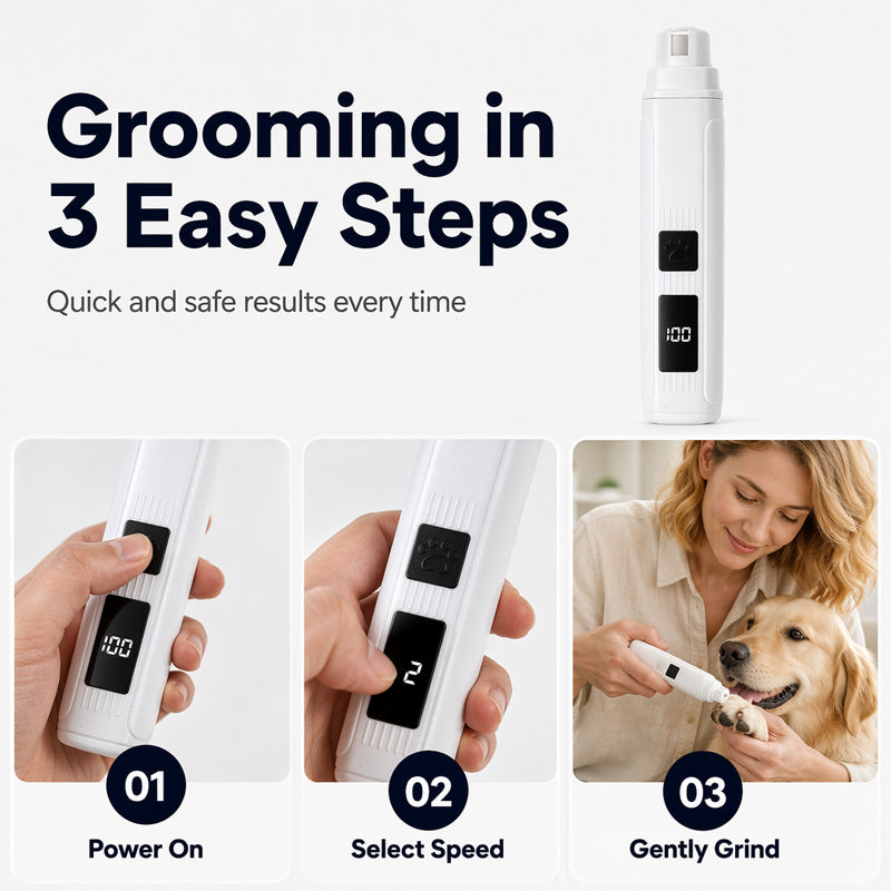 🐾Electric Pet Nail Grinder with LED Power Display