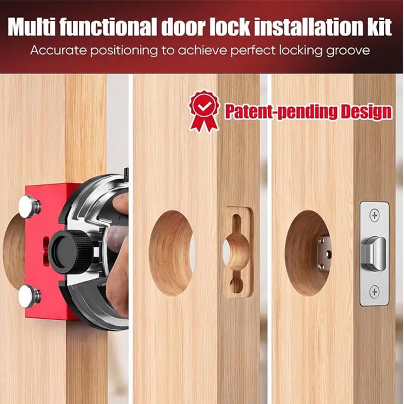 📢📢50% OFF !! ⏰Door Latch Mortising Tool Kit for Wood Doors