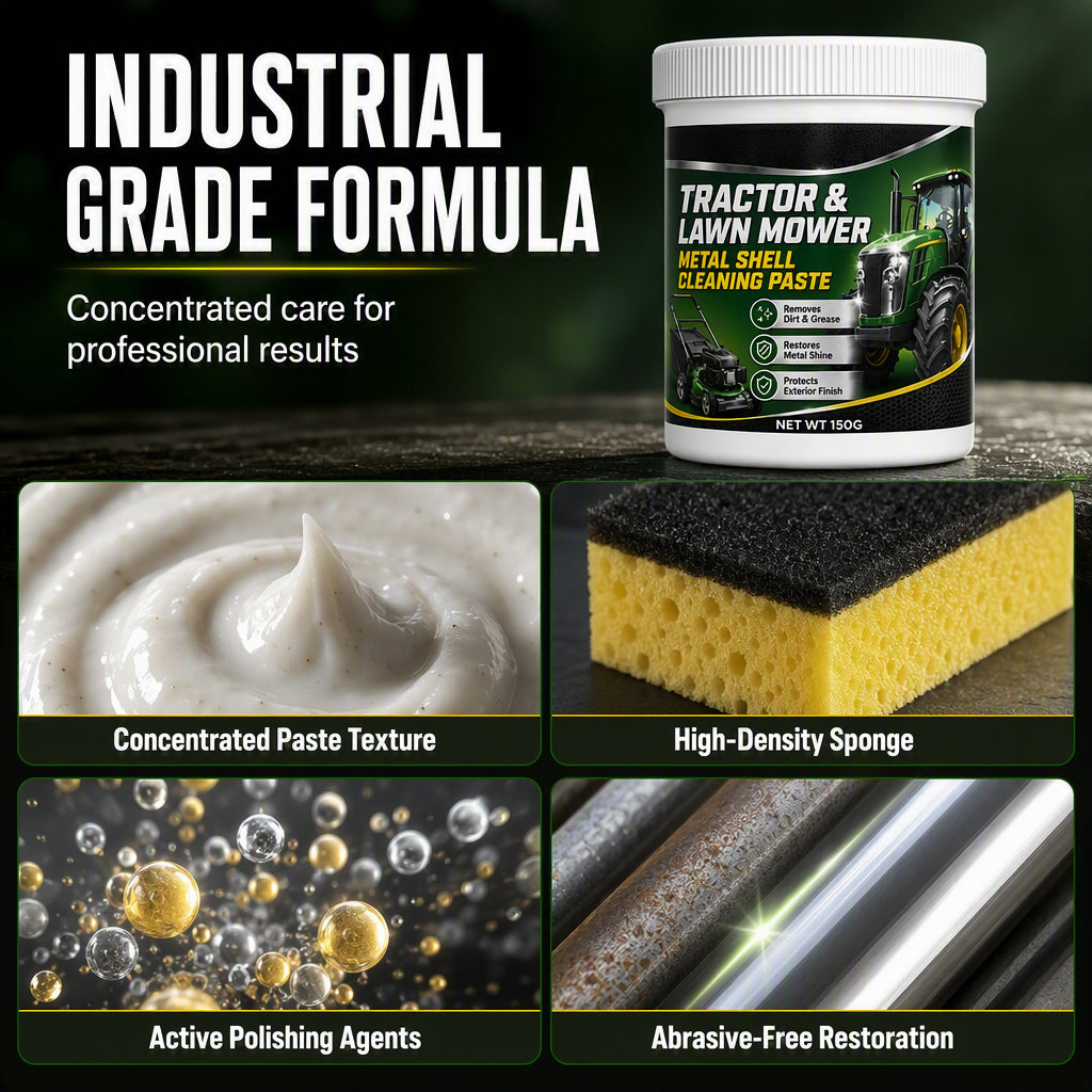 📢📢50% OFF !! ⏰Tractor & Lawn Mower Metal Surface Cleaning Paste
