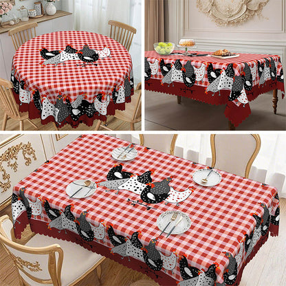 🎉 2026 Sale — Over 27,400 Sold!🐔 Farmhouse Rooster Tablecloth