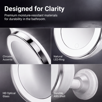 🎁2026 New Arrivals 50% OFF💥10x Magnifying Makeup Mirror with LED Light and Suction Cup