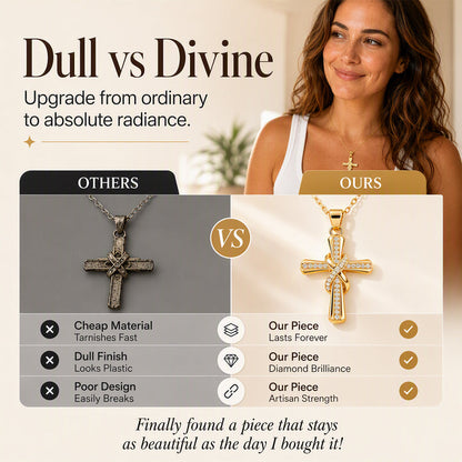 🎉 2026 Sale — Over 20 800 Sold!✨ Women's Sparkling Twisted Knot Cross Pendant Necklace