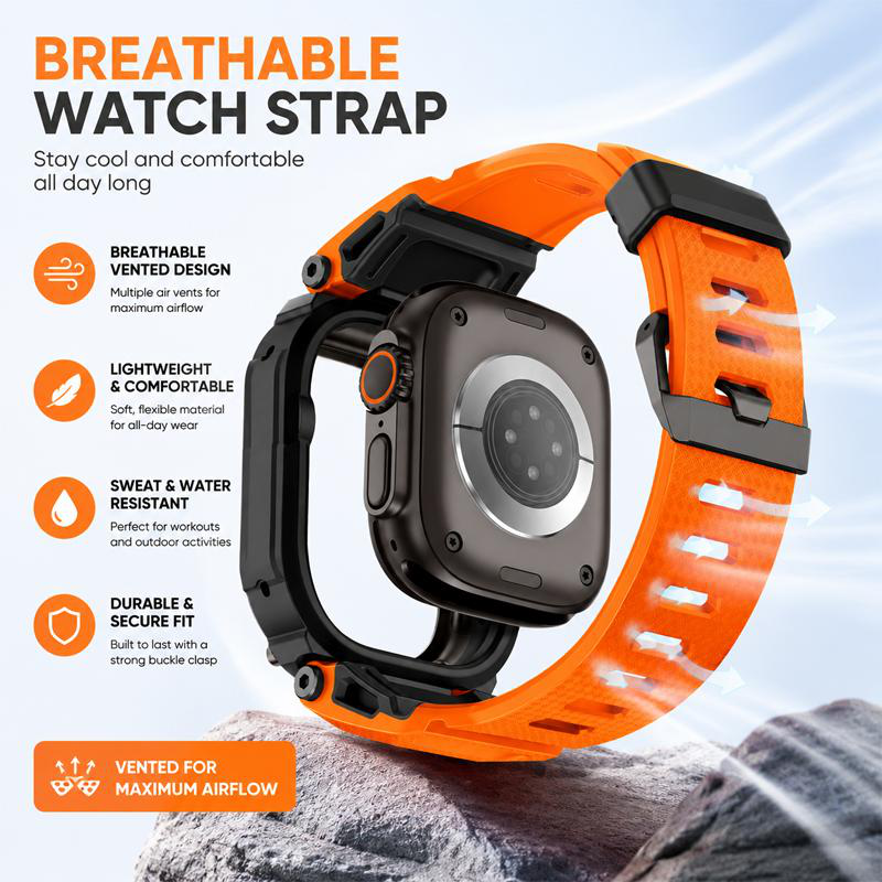 🎉 2026 Sale — Over 21,900 Sold!⌚ Rugged Protective Case with Strap for 49mm Smartwatch