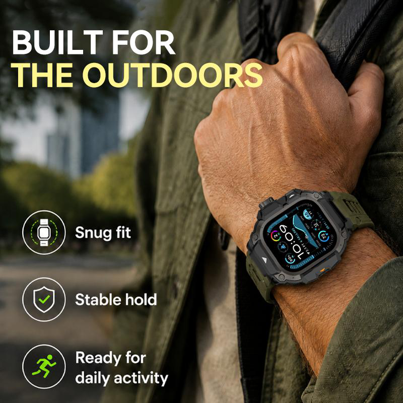 🎉 2026 Sale — Over 21,900 Sold!⌚ Rugged Protective Case with Strap for 49mm Smartwatch