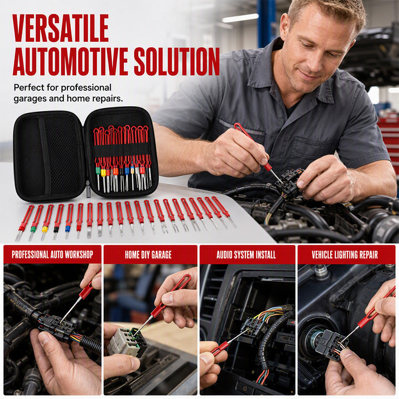 Stainless Steel Car Terminal Removal Tool Kit Wire Harness Extractor