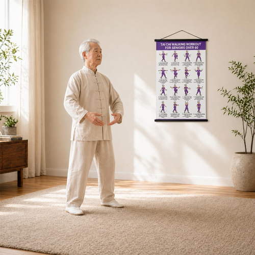 📢📢50% OFF !! ⏰Tai Chi Workout Poster for Seniors