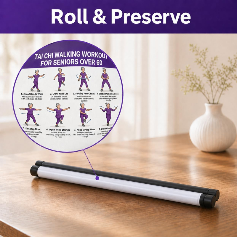 📢📢50% OFF !! ⏰Tai Chi Workout Poster for Seniors