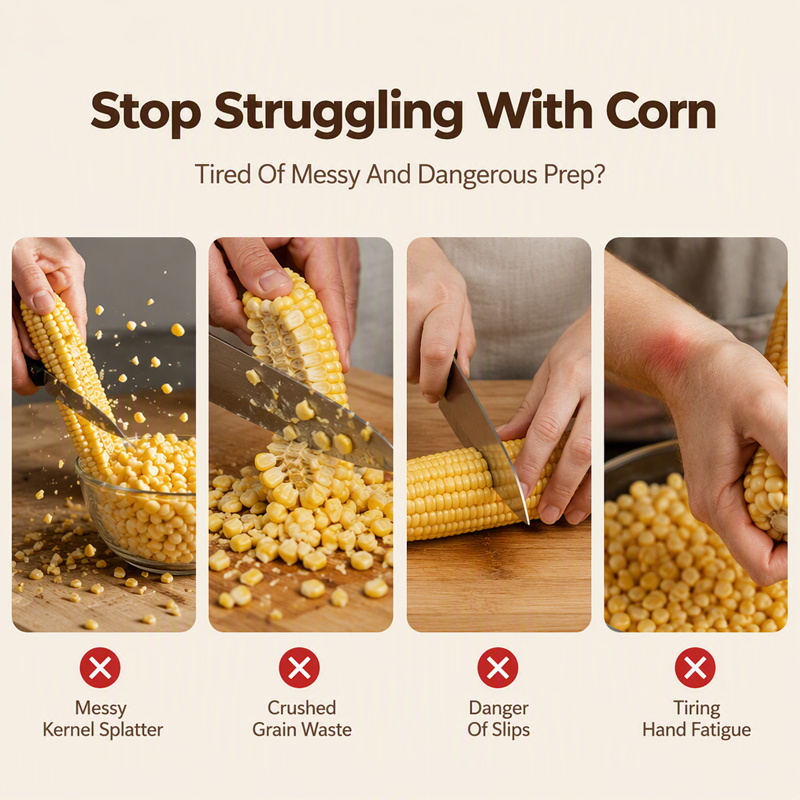 Portable Manual Corn Stripper Tool for Kitchen and Outdoors