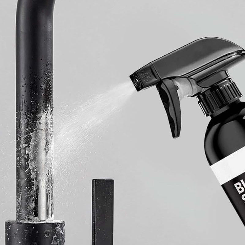 🚿50% OFF NOW! Limescale Cleaner Spray for Black Sinks & Taps, Stubborn Water‑Stain Remover Spray, No‑Scrub Bathroom Fixture Cleaner for Faucets, Sinks & Shower Surfaces