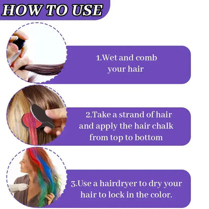 📢📢50% OFF !! ⏰Temporary Hair Chalk Set for Girls