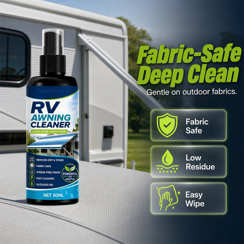✨Limited-time free cleaning cloths 🧹 🧴48% OFF! Outdoor Mildew Stain Cleaner – Spray on, wipes off mold instantly. Eco‑friendly, won‘t ruin waterproofing. Tent, awning, shower curtain – all like new! 🏕️💪