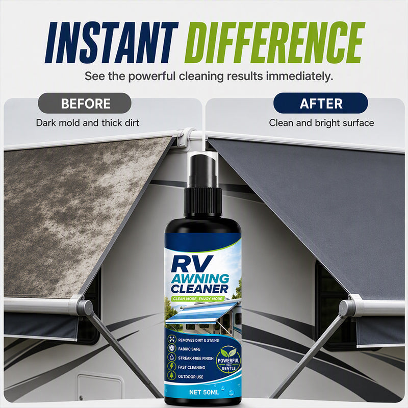 ✨Limited-time free cleaning cloths 🧹 🧴48% OFF! Outdoor Mildew Stain Cleaner – Spray on, wipes off mold instantly. Eco‑friendly, won‘t ruin waterproofing. Tent, awning, shower curtain – all like new! 🏕️💪