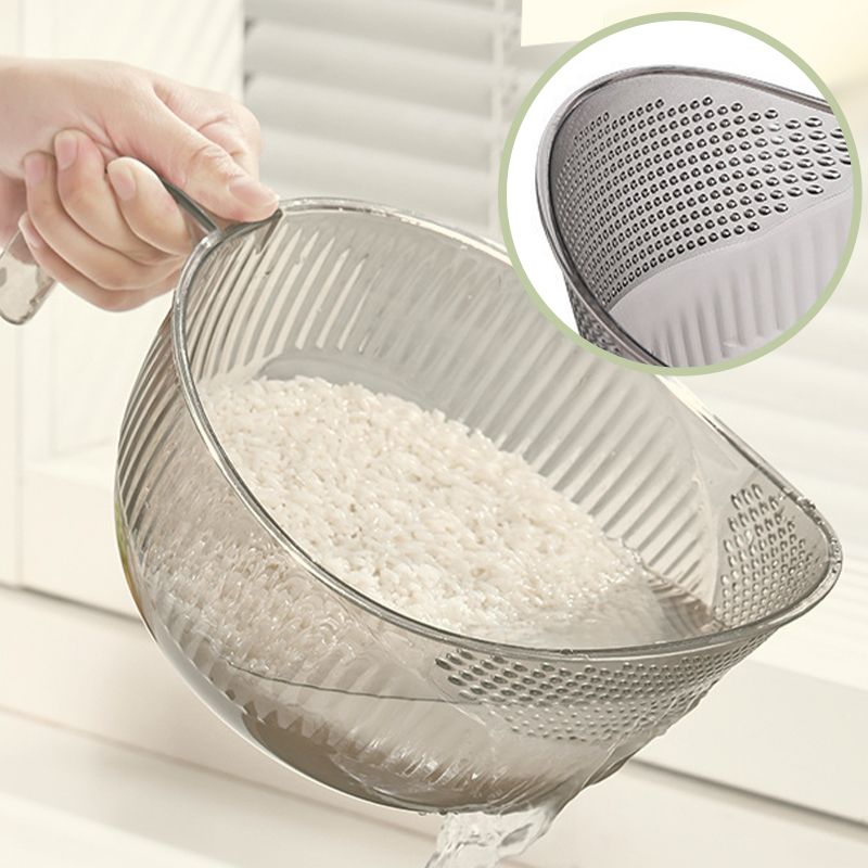 🍚 Wash Rice Without Losing a Grain – Fine Mesh Colander Bowl with Handle. UK Stock