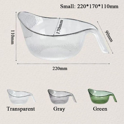 🍚 Wash Rice Without Losing a Grain – Fine Mesh Colander Bowl with Handle. UK Stock