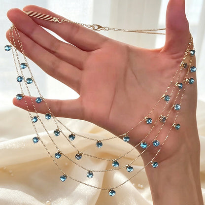 ✨Sparkling Multi-Layered Pendant Necklace for Women
