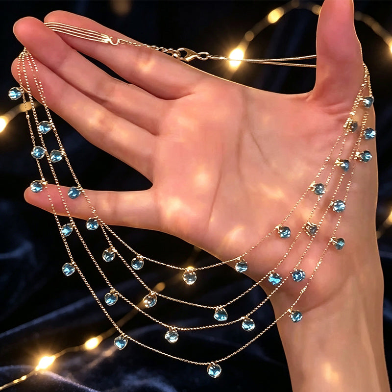 ✨Sparkling Multi-Layered Pendant Necklace for Women