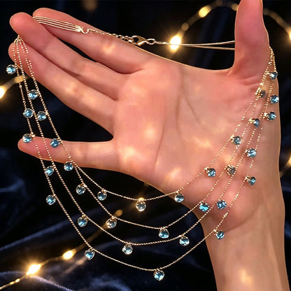 ✨Sparkling Multi-Layered Pendant Necklace for Women