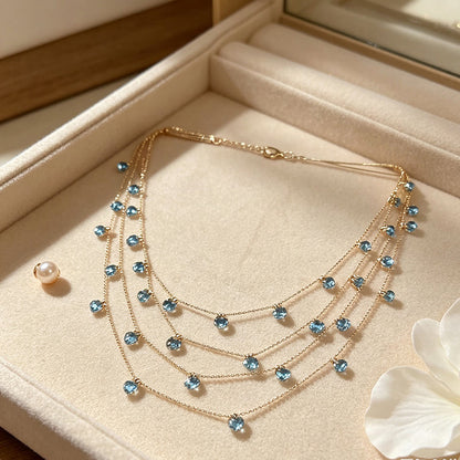 ✨Sparkling Multi-Layered Pendant Necklace for Women
