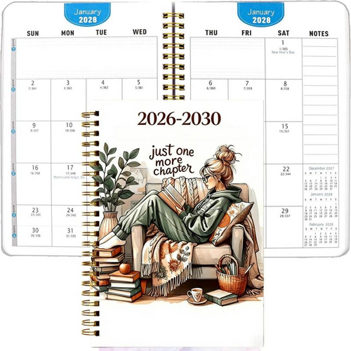📚 2026–2030 5-Year Planner | Long-Term Monthly Organizer & Goal Planning Log Book for Work, School & Everyday Life