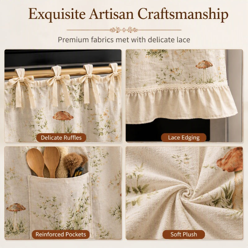 📢📢40% OFF !! ⏰ Oven Skirt Curtain with Pockets – Decorative, Storage‑friendly, Durable ✨