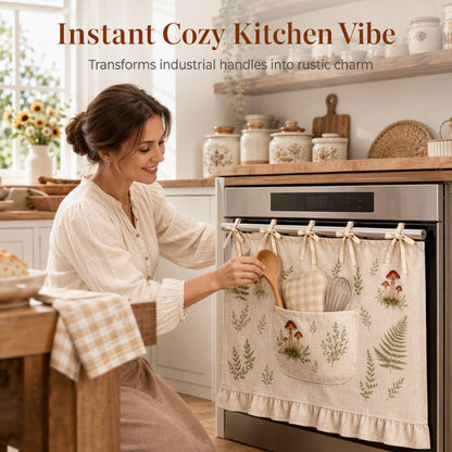📢📢40% OFF !! ⏰ Oven Skirt Curtain with Pockets – Decorative, Storage‑friendly, Durable ✨
