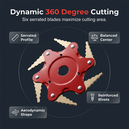 📢40% OFF !! ⏰2026 Sale 🖐️6-Blade Steel Trimmer Head