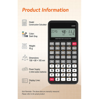 📢📢48% OFF !! ⏰Engineering Calculator with Writing Tablet