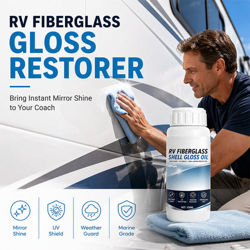 ✨ RV Fiberglass Gloss Oil Shine Restorer – UV‑Protective, Easy‑Apply, Long‑Lasting ✨