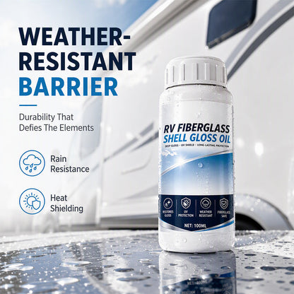 ✨ RV Fiberglass Gloss Oil Shine Restorer – UV‑Protective, Easy‑Apply, Long‑Lasting ✨