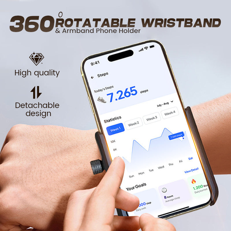 📢📢40% OFF !! ⏰360° Rotatable Wristband & Armband Phone Holder💪📱