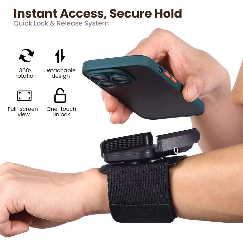 📢📢40% OFF !! ⏰360° Rotatable Wristband & Armband Phone Holder💪📱