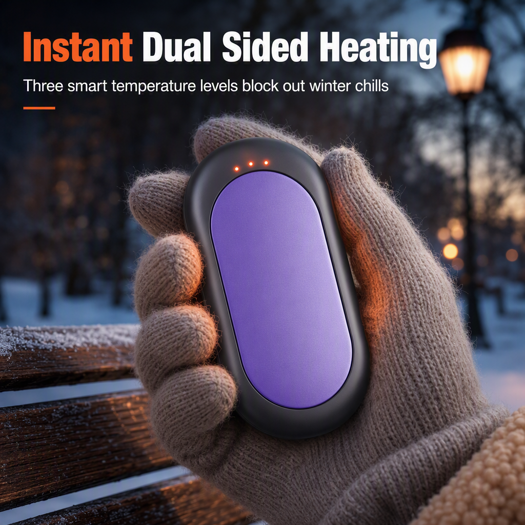 📢📢48% OFF !! ⏰Magnetic Split 2-in-1 Rechargeable Hand Warmer Mini Portable USB Electric Hand Warmer